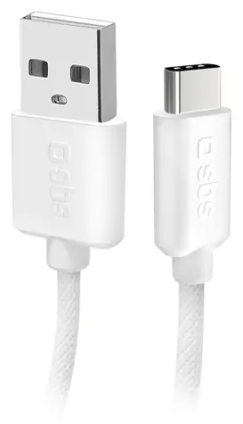 SBS USB-C - USB-A šedá / Kabel / 10 W / opletený / 1,5 m