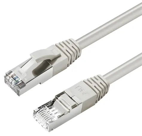 MicroConnect CAT6A S/FTP 3m šedá / Síťový kabel / LSZH / PoE