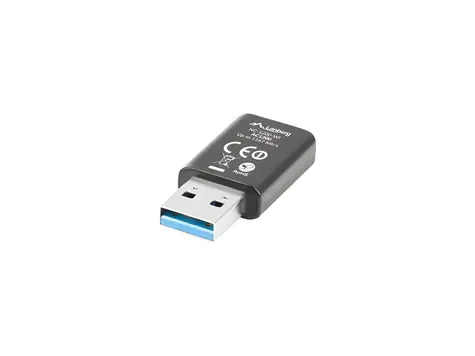 Lanberg NC-1200-WI / Wi-Fi adaptér / USB / AC1200 / Dual Band / 2,4 a 5 GHz