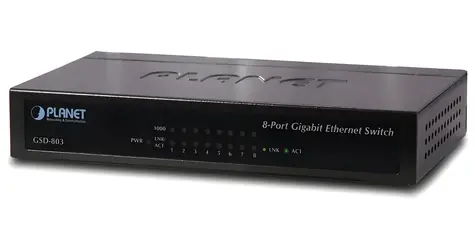 Planet 8portový Gigabit switch / Switch / 8x RJ-45 10/100/1000 / Neřízený / Desktop