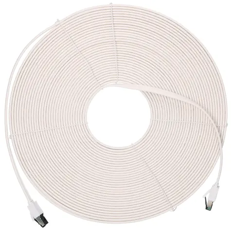 Extralink Cat.8 U/FTP bílá / Patch kabel / 20 m / 40 Gbit/s / plochý