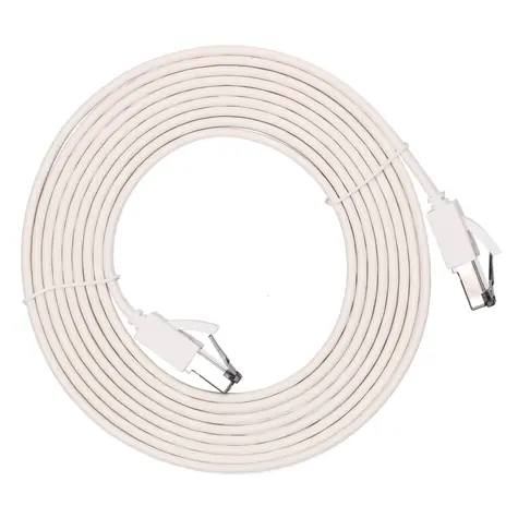 Extralink bílá / Patch kabel / Cat.8 U/FTP / plochý / 3 m / 40 Gbit/s