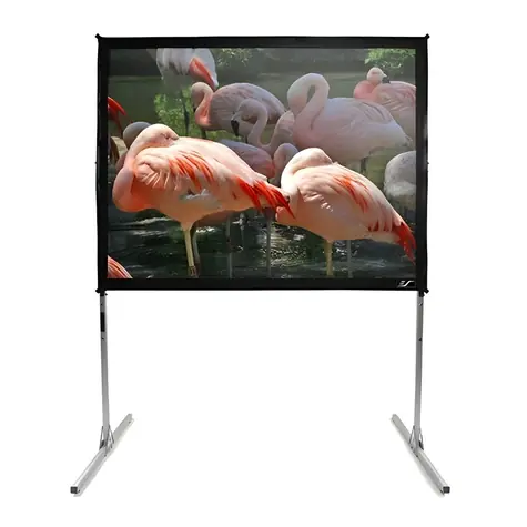 Elite Screens Q150V1 stříbrná / Projekční plátno / mobilní stativ / 150” / 4:3 / 228,6x304,8 cm