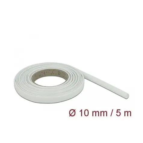 DeLock ochranný oplet ze skelných vláken 5 m bílá / Ochranný oplet / kabelový / O 10 mm
