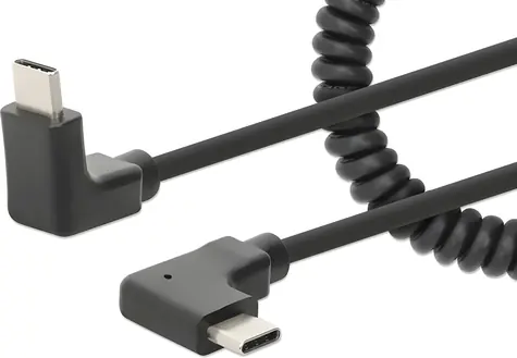 Manhattan USB-C černá / USB kabel / USB-C (M) - USB-C (M) / 1 m