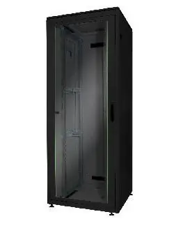 Digitus Unique 32HE černá / Rozvaděčová skříň / 800x800 mm / 32U / Ocel / Skleněné dveře