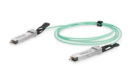 Digitus QSFP28-QSFP28 100G tyrkysová / Optický kabel / 10 m / OM3/OM4 / 100 Gbit/s
