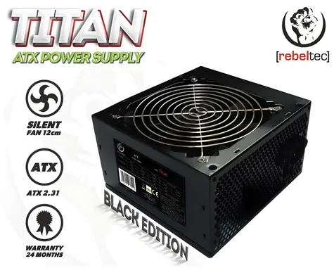 Rebeltec TITAN 400W / Zdroj / ATX / pasivní PFC / 120 mm