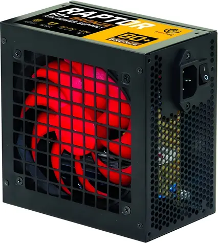 Rebeltec RAPTOR 500W černá / Zdroj / 500W / ATX / 80 Plus Bronze / aktivní PFC / 120 mm