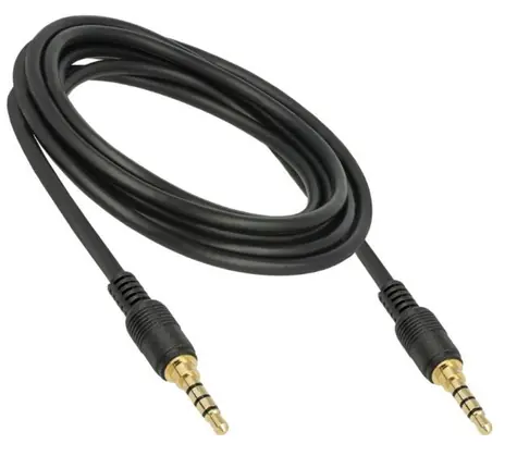DeLock Stereo Jack 3.5 mm 4pin kabel samec-samec černý / Audio kabel / 3 m