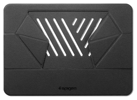 Spigen Slim Fold LD201-S6 černá / Stojánek na notebook / Skládací / do 14