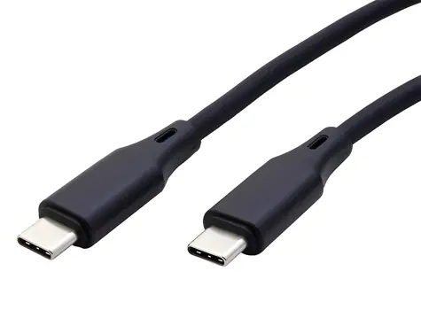 ROLINE černá / Kabel USB-C (M) - USB-C (M) / silikonový / 60W / 1 m