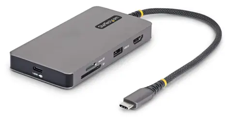 StarTech USB-C Multiport Hub 140W / Rozbočovač / HDMI 4K / Ethernet RJ-45 / 2x USB-A / čtečka karet
