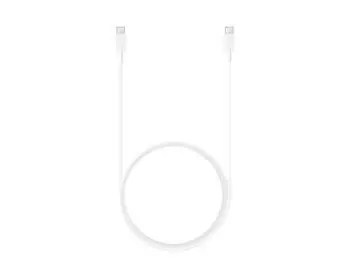 Samsung EP-DX310JWE bílá / Datový kabel / USB-C - USB-C / 1.8 m / 3A