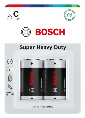 Bosch R14SHD2B/00 / Baterie C (R14) / 2 ks / 1,5 V