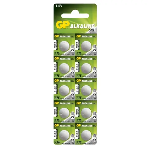 GP LR44 / Knoflíková baterie / Alkalická / 1,5V / 10 ks