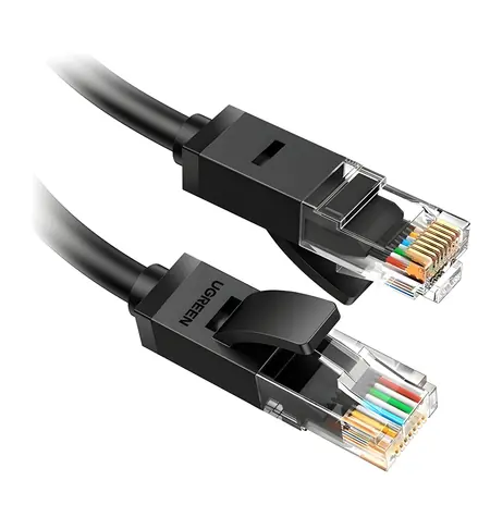 Ugreen NW102 černá / Síťový kabel / Cat 6 UTP / RJ45 / 30 m