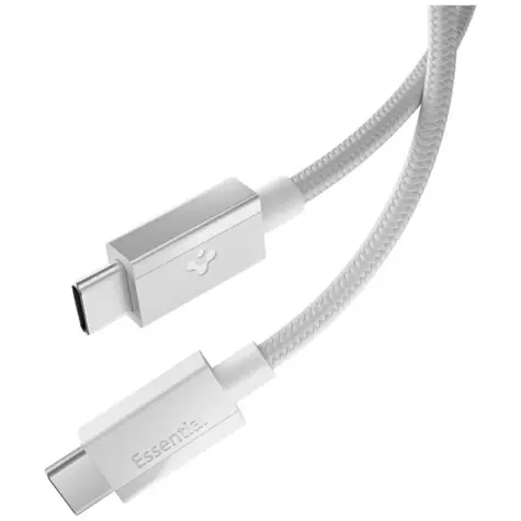 Spigen EB6015CC Essential USB-C na USB-C 60W kabel 1.5m bílá / USB 2.0