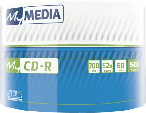 MyMedia CD-R 700MB / Optické médium / 52x / Spindl 50 ks