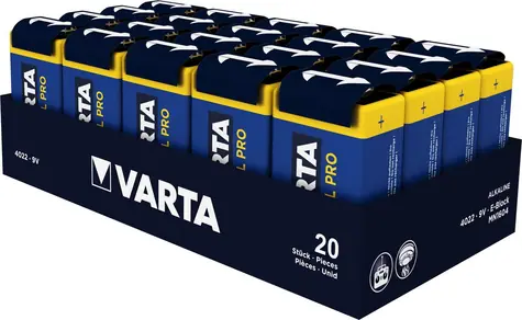 Varta Industrial Pro 9V / Baterie / alkalická / 6LR61 / 20 ks