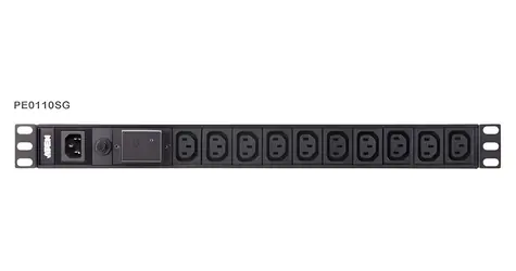 Aten PE0110S černá / PDU / 1U / 10x C13 / vstup C14 / 100-240V / 10A