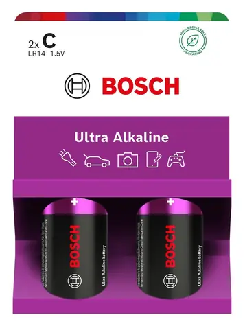 Bosch LR14UA2B/00 / Alkalická baterie / C (LR14) / 1,5 V / 2 ks