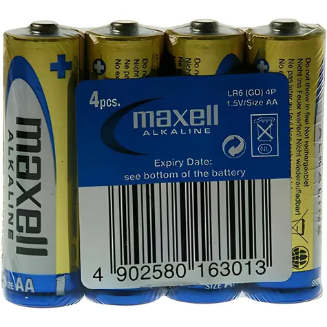 Maxell Alkaline AA / Baterie / 1,5V / 4 ks