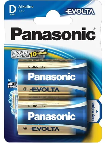 Panasonic Evolta D / Alkalická baterie / LR20 / 1,5V / 2ks