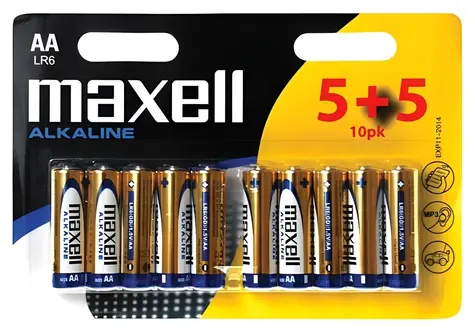 Maxell AA / Alkalická baterie / 1,5 V / 10 ks
