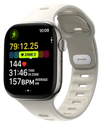 Nomad Tempo Band driftwood / Řemínek pro Apple Watch / 45-46 mm / FKM guma / Voděodolný