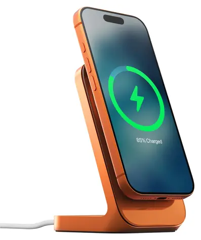 Nomad Stand One 4th Gen stellar orange / Bezdrátový nabíjecí stojánek / Qi2.2