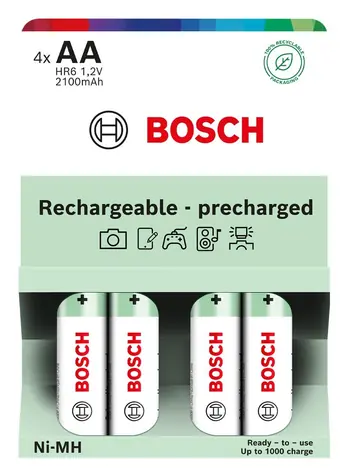 Bosch HR6B4P2100/00 / Nabíjecí baterie / AA (HR6) / 2100 mAh / NiMH / 4 ks