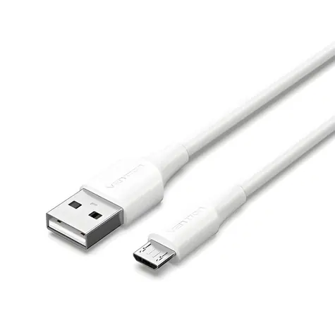 Vention bílá / Kabel USB 2.0 A - Micro USB / 2A / 1m