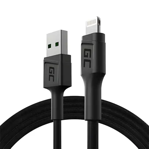 Green Cell GC PowerStream KABGC21 / Datový kabel / USB-A - Lightning / Rychlonabíjení Apple 2.4 A / 1,2 m