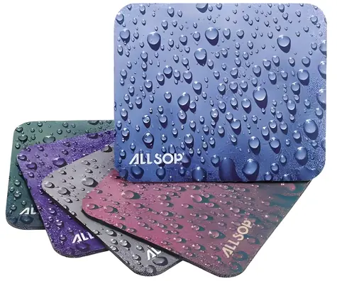 Allsop Kapky modrá / Podložka pod myš / Protiskluzová / 278 × 268 mm