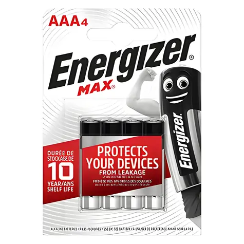 Energizer Max / Baterie / AAA LR03 / alkalická / 1,5 V / 4 ks