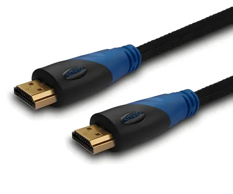 SAVIO CL-48 / Kabel HDMI / 2 m / nylonový oplet