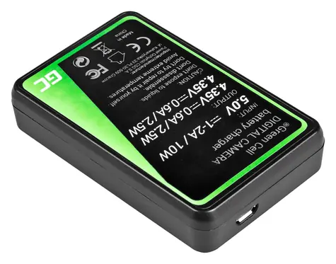 Green Cell AHBBP-501 / Nabíječka / pro GoPro HERO5 HERO6 HERO7 / AHDBT-501 / LCD displej