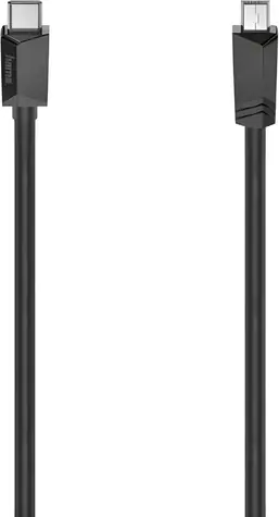 Hama USB-C 2.0 černá / Kabel / USB-C - mini USB / 0,75 m / 480 Mbit/s