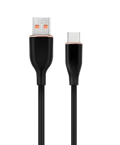 Cablexpert Premium Silicone černá / Nabíjecí a datový kabel / USB-C / 1,5 m