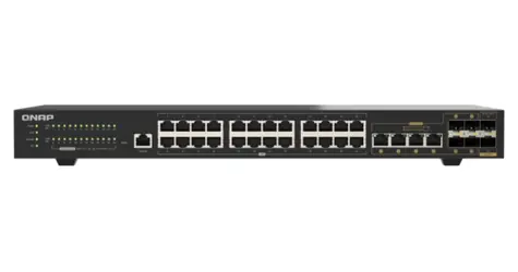 QNAP QSW-M2130-4C2S24T / Switch / 24x 2,5GbE RJ45 / 2x 10GbE SFP+ / 4x 10GbE combo / L2 řízený
