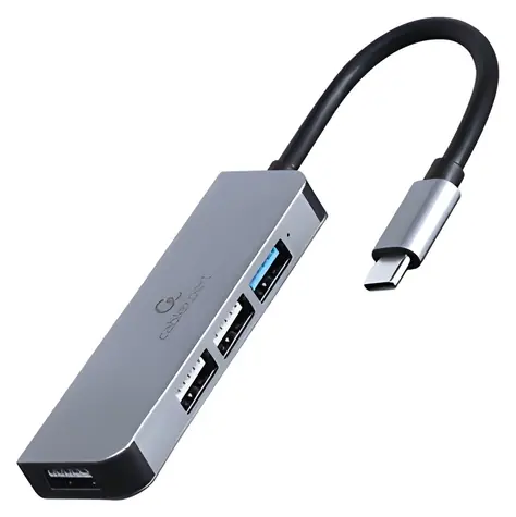 Gembird / USB hub / Type-C / 4 porty / 1x USB 3.1 + 3x USB 2.0