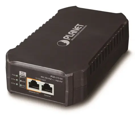 Planet POE-175-95 / PoE injektor / 802.3af/at/bt / 95W / 1000Base-T / interní zdroj
