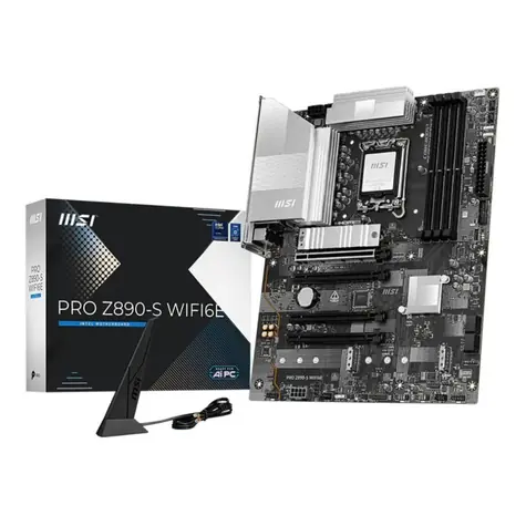 MSI PRO Z890-S WIFI6E / Základní deska / Z890 / LGA 1851 / 4x DDR5 / 2,5GLAN / ATX