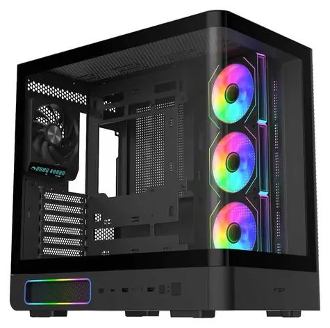 Fortron FSP M581-BA černá / Skříň / Midi Tower / ATX / ARGB / GPU 445mm / bez zdroje