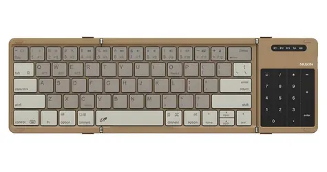 Nillkin Cube khaki / Skládací klávesnice / Bluetooth / Touchpad / Numerická klávesnice