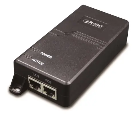 Planet POE-172 / PoE injektor / Ultra PoE 802.3af/at / 60W / Gigabit / interní zdroj