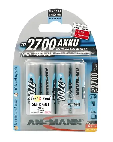 Ansmann 2700 AA / Akumulátor / 2500 mAh / 4 ks