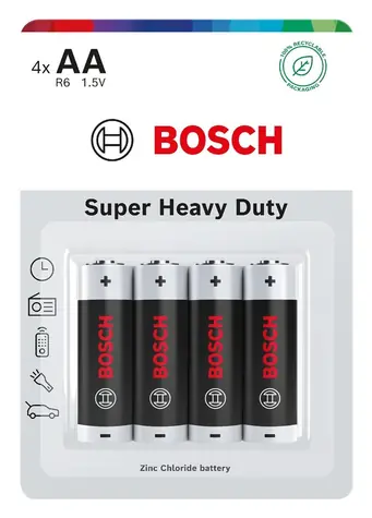 Bosch R6SHD4B/00 / Baterie / AA / Heavy Duty / 4 ks