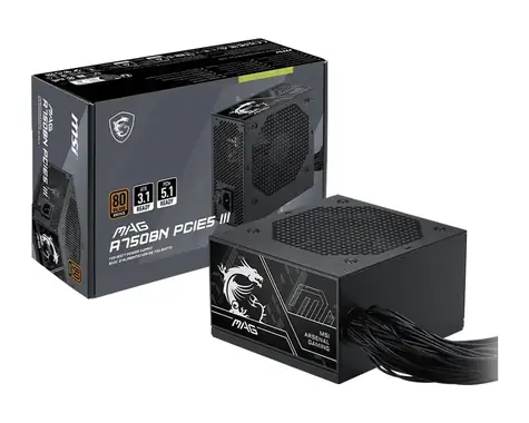 MSI MAG A750BN PCIE5 III / Zdroj / 750W / 120mm / ATX / aktivní PFC / 80PLUS Bronze